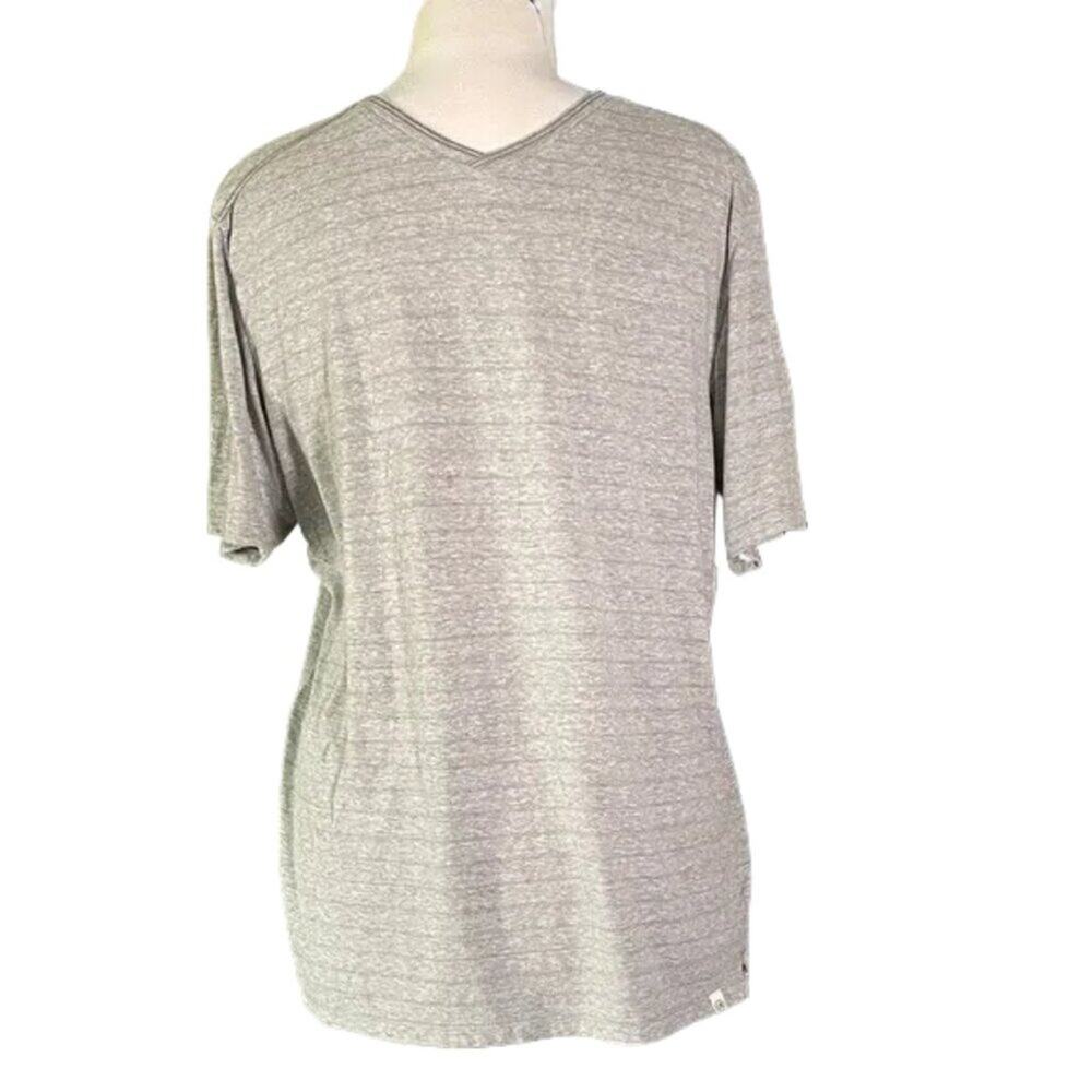 UNIONBAY Light Gray Short Sleeve V-Neck Tee